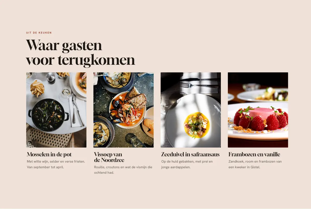 Uitgelicht op een demo-website